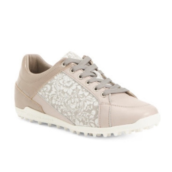 Duca Del Cosma Italian Gold Evolution Caldes Floral Women's Golf Shoes Size 6 - Picture 16 of 17